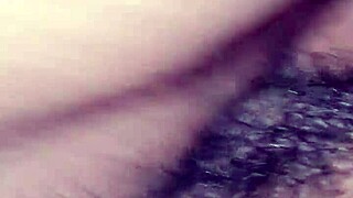 Wet pussy Indian girl experiences intense hard fucking in a passionate quickie with chubby curves and natural tits.