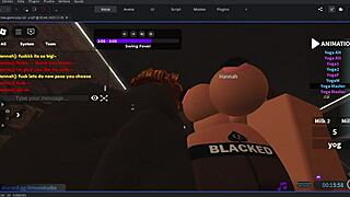 hey i totally hooked up with this gringa in roblox for some wild fun ~