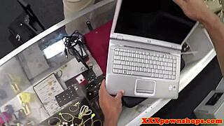 busty office babe secretly pawns her pussy for quick cash on hidden camera