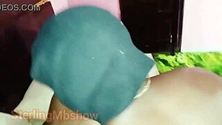 Hey, check out this ebony babe spreading wet pussy and getting creampie in doggystyle missionary action