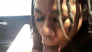 hazel grace casually sucked off a stranger's big cock in the car