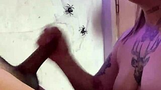 Blonde Slut Deepthroats Halloween Cock