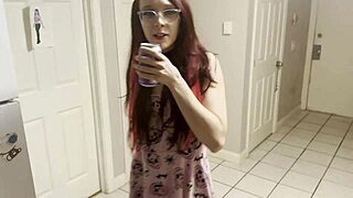 uh, guy catches girl out late drinkin', he won't tell if she lets him pound her tight ass, pussy, and mouth deep