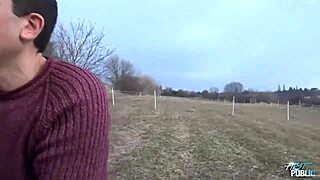 Ever Seen A Nasty Brunette Teen Craving Every Huge Cock In Wild Public Threesome?