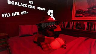 Making love to this femboy while stretching him out with monster cock and rough blowjob!