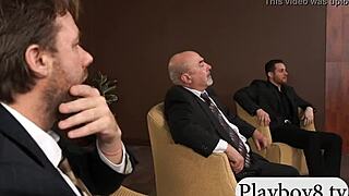 Hey, check out these nasty women thrusting hard on a wild double sided dildo together! 🔥