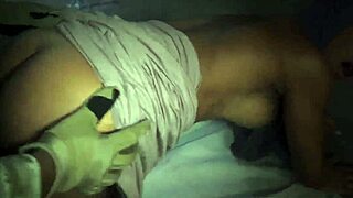 Soldier drills Arab beauty in uniform at the booty drop point outside base.