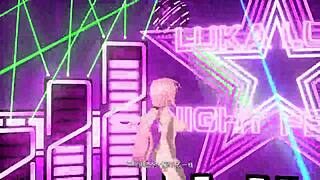 megurine luka dances in night fever project diva with full nude mod