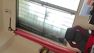 pov guy caught brazilian milf masturbating in bedroom then fucked her tight pussy and came on ass