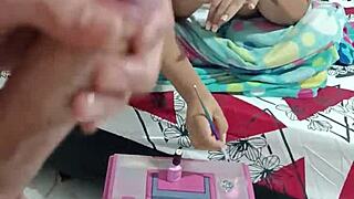 Solo masturbation close up from Colombian amateur couple in USA