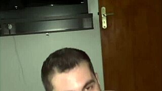 Hey, my work buddy kept dropping hints so I invited him for drinks and hooked up before he left!