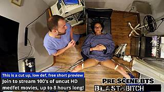 Doctor blasts my pussy with cum, moans patient Rebel Wyatt in hospital close-up fucking.