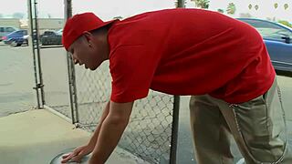 She Wants Sex But Doesn't Want A Relationship So She Picks On A Random Guy And Fucks With Him In The Garage