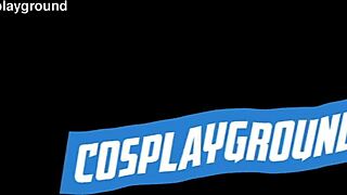 jade kush channels chun li in this wild street fighter cosplay, taking on two big cocks in a hot mmf threesome