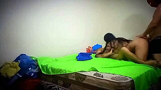 Incredible Sexy Brunette Stepmom Gets Her Tight Ass Pounded And Filled With Creampie In Threesome