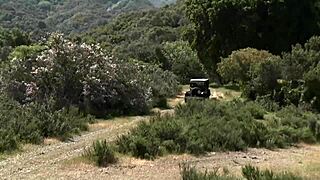 hey, check out natasha marley getting that monster cock in fishnets and heels for wild outdoor fucking with cumshot facial 😈