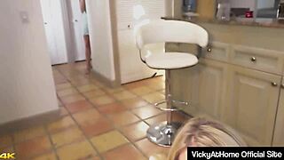 I love how Vicky Vette and Reagan Lush play with their big tits and lick each other so good