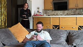 Beautiful Muscular Wife Gets Jealous Of AI Bot But Arouses With Passionate Cowgirl Riding And Doggystyle Orgasm Until Cum Covers Her Ass