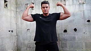 hey check this out yuri gaúcho the brazilian bear pounds his huge cock solo with massive cumload