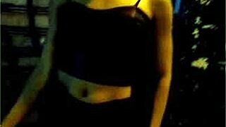 alice lemes shows off big ass and clit in making off video