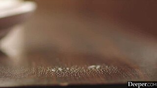 What happens when submissive beauty Chanel Camryn worships her dom's cock deep in a restaurant setting?