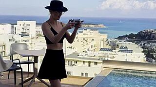 Oh My, Drone Diaries Capture Pilot Daisy's Sexy Blonde Ass Worship and Pool Flashing!