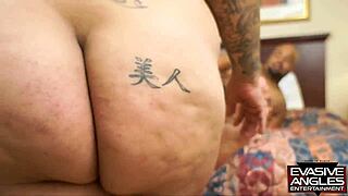 Evasive Angles pregnant kink dot com scene 4 showcases latina bbw Cassandra Cakez with big tits blowjob, interracial hardcore, cumshot swallow, and fetish lovers appeal