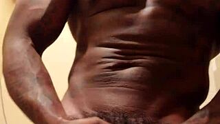 Big black hairy cock worship with Hallelujah Johnson Jeremiah the greatest pornstar ever in solo domination fetish