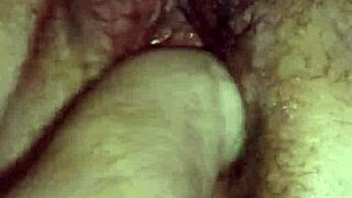 Fat Hairy Pussy Fisted Closeup