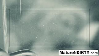 i caught this brunette milf secretly masturbating then she got fucked hard with cumshot