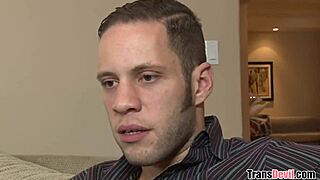 Oh wow, my babysitter turned out to be a hot transsexual getting assfucked!