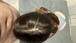 babysitter starts sucking then bends over doggystyle for young guy's fat cock!