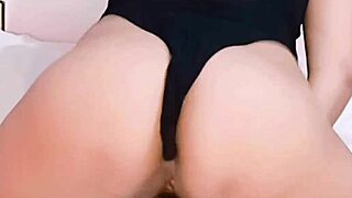 Why does this horny Colombian babe Bluee get so wild filming her perfect pussy masturbation with a dildo