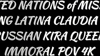 Busty Claudia Bavel dicked down in slut training with big natural tits blowjob and curvy ass riding 😈🍑💦