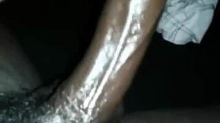 Monster big black dick lover masturbates with huge cock until screaming orgasm covers fat ass in cum.