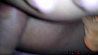 Solita spread her big ass wide for painful anal creampie with roommate SCREAMING in bed.