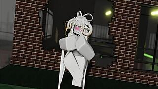 Isn't it wild how this horny big tits babe plays roblox but craves monster cock action?