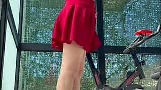 Why Is This Sexy Argentine Teen Sucking Cock in the Gym on Hidden Cam?