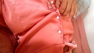 Mexican mother in law masturbates after work with huge juicy tits and big pussy lips in bedroom