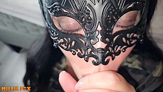 Amateur milf swallows huge load three times after blowjob! 😲