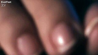 giving you elegant foot fetish vibes with sexy heels and toes in lingerie