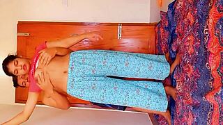 Sexy fit Rumpa21 enjoys a beautiful day on the country ranch with her petite Indian babe friend