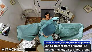 freshman gets mandatory hitachi orgasm from doctor tampa during checkup - yesenia sparkles 😏🔥