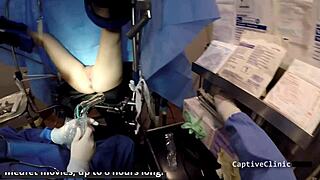 blaire celeste stars as bdsm nurse in pov behind the scenes with latex gloves and deepthroat