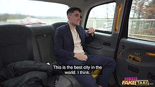 hey, in this female fake taxi ride if you behave well you might get a discount and a fun time