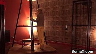 cheating british mature lady sonia shows off her huge tight melons