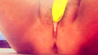 Oh wet shaved milf, wanna lick my huge cock before I pound your big tits and pussy hard!