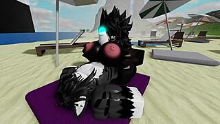 oh god having this intense rough sex at the beach with scp-1471 mal0 in roblox feels so wild