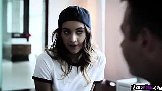 oh man i chad white got so horny teaching my lesbian teen 18+ friend uma jolie a hot sex lesson uh devirginizing her tight cunt with deep fingering and fucking