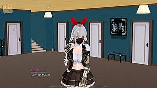 Harem hotel unfolds in episode 34 with intriguing hotel games and unfolding adventures.